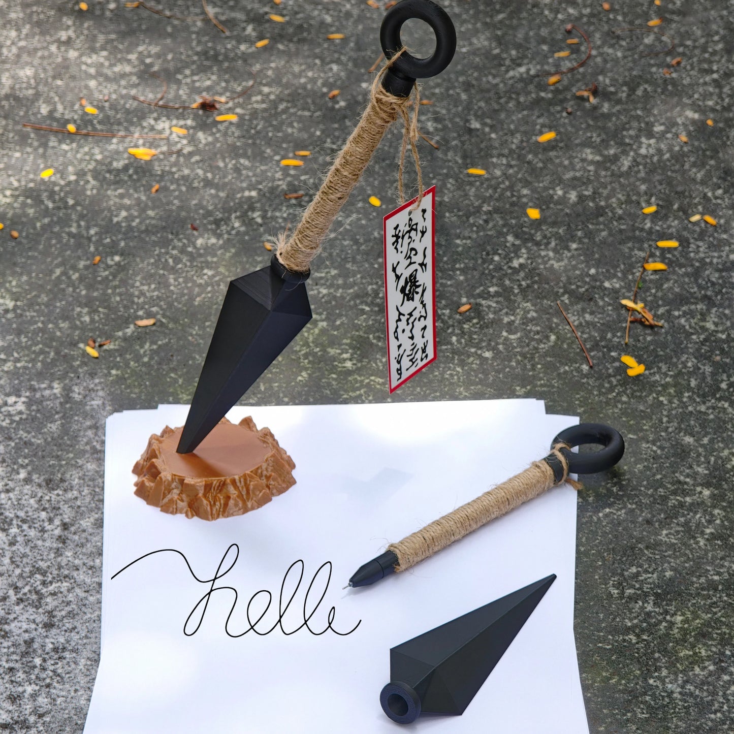 Naruto: Shuriken bolígrafo con soporte