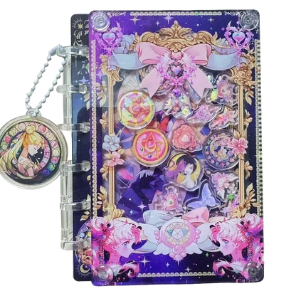 Sailor Moon: Mini Libreta Shaker Negra