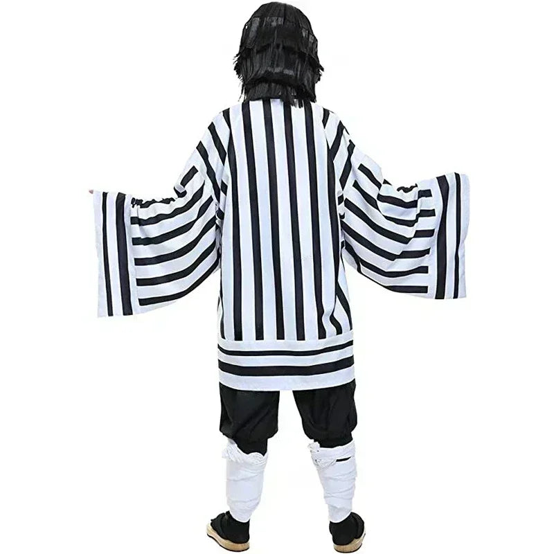 Kimetsu no Yaiba: Cosplay Iguro Obanai [Uniforme, peluca y accesorios]