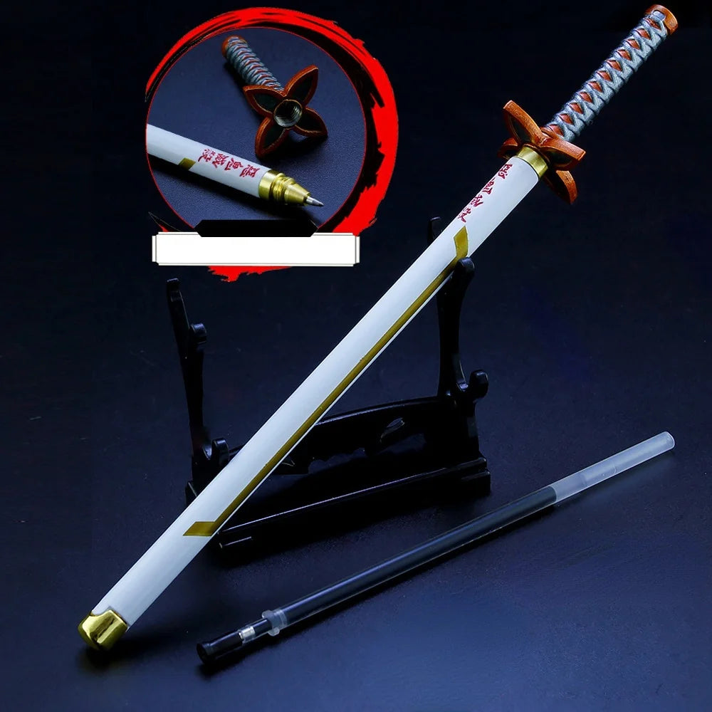 Kimetsu no Yaiba: Bolígrafos katana con soporte y vaina
