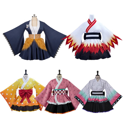 Kimetsu no Yaiba: Kimonos cortos cosplay