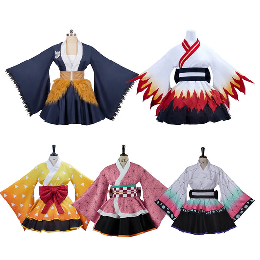 Kimetsu no Yaiba: Kimonos cortos cosplay