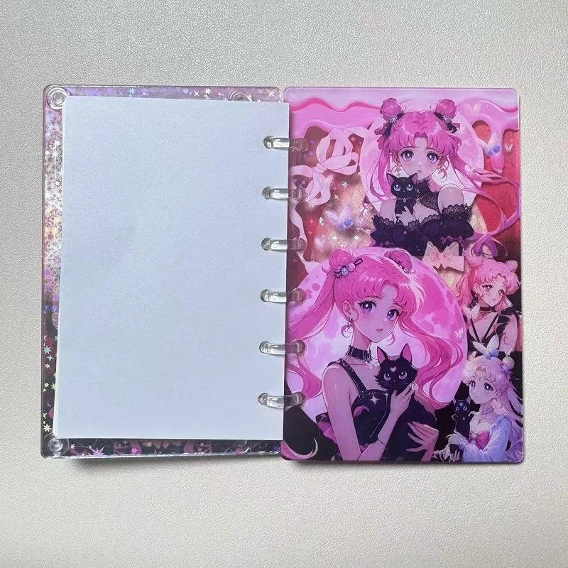 Sailor Moon: Mini Libreta Shaker Dark Sailor Moon Negra-Rosa