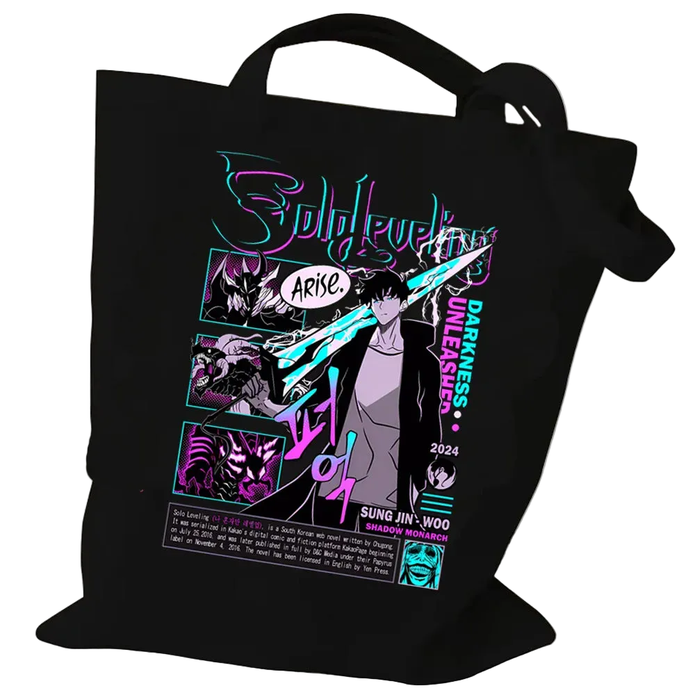 Solo Leveling: Tota Bag ¡26 diseños únicos!