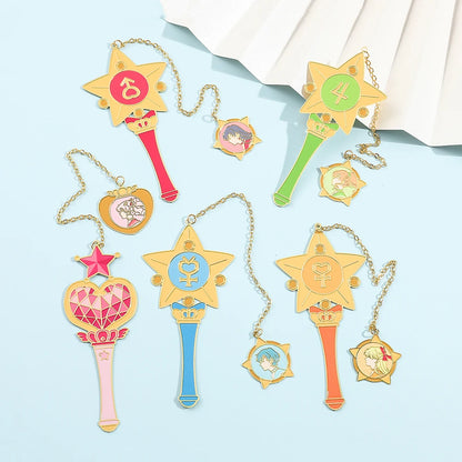 Sailor Moon: Marcapáginas de metal Varitas Sailors