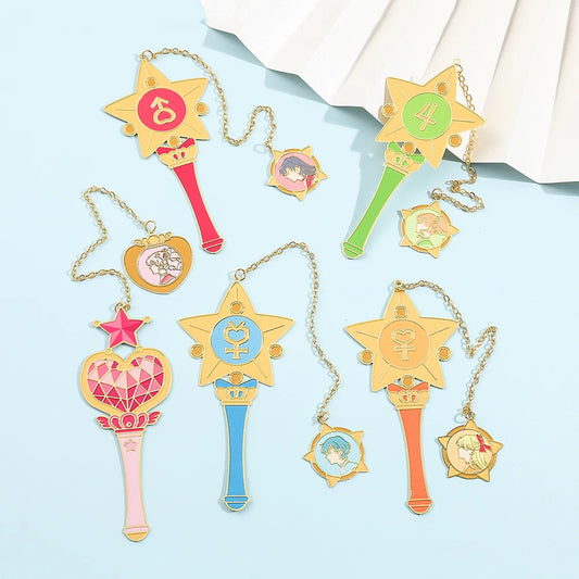 Sailor Moon: Marcapáginas de metal Varitas Sailors