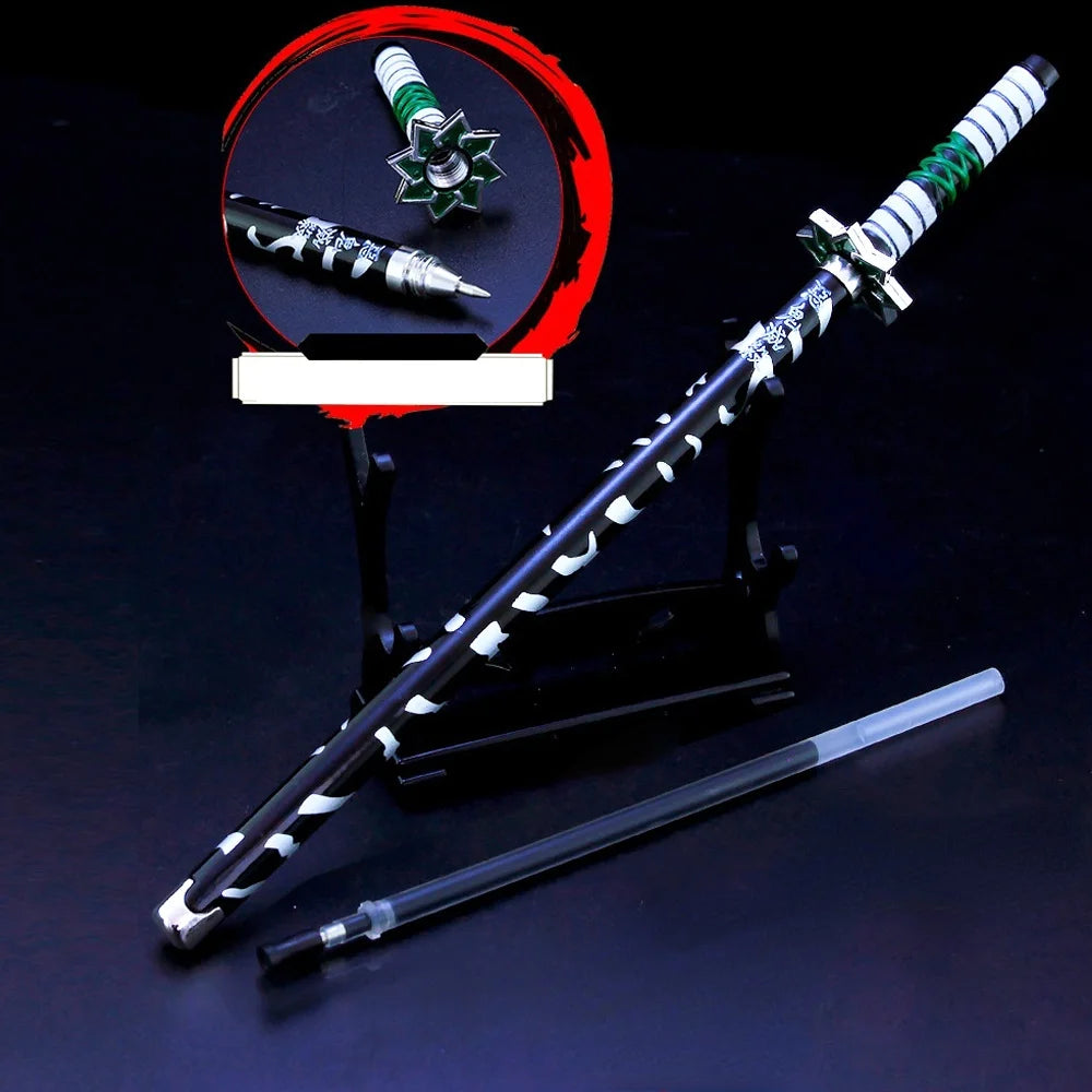 Kimetsu no Yaiba: Bolígrafos katana con soporte y vaina