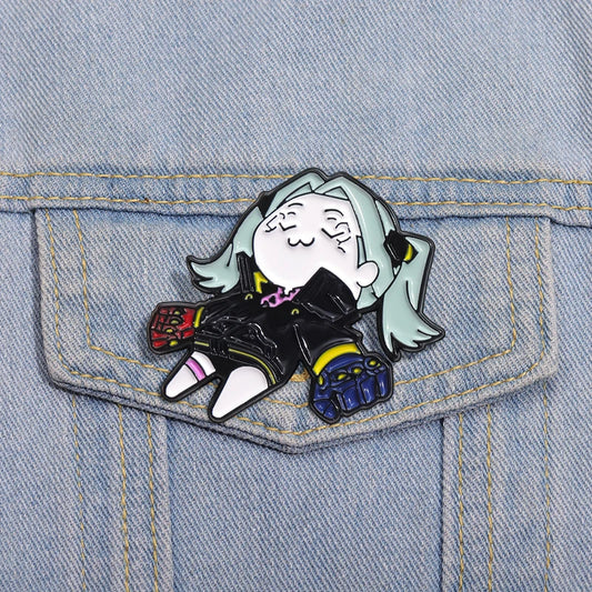 Pin: Cyberpunk Rebecca Kawaii