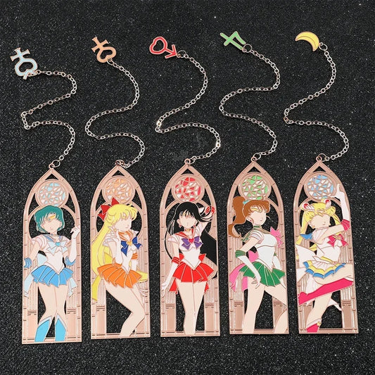 Sailor Moon: Marcapáginas de metal de cada Sailor Scout