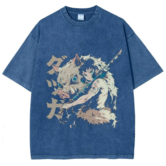 Camiseta Y2K: Inosuke, Kimetsu no Yaiba