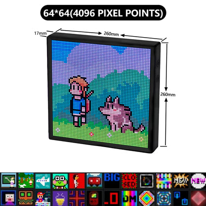Pantalla Pixel: 64x64/ 32x32 RGB LED Panel Programable Pixel Art