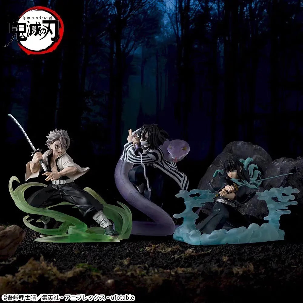 Kimetsu no Yaiba: Figuras oficiales Muichiro, Sanemi, Obanai [15cm]