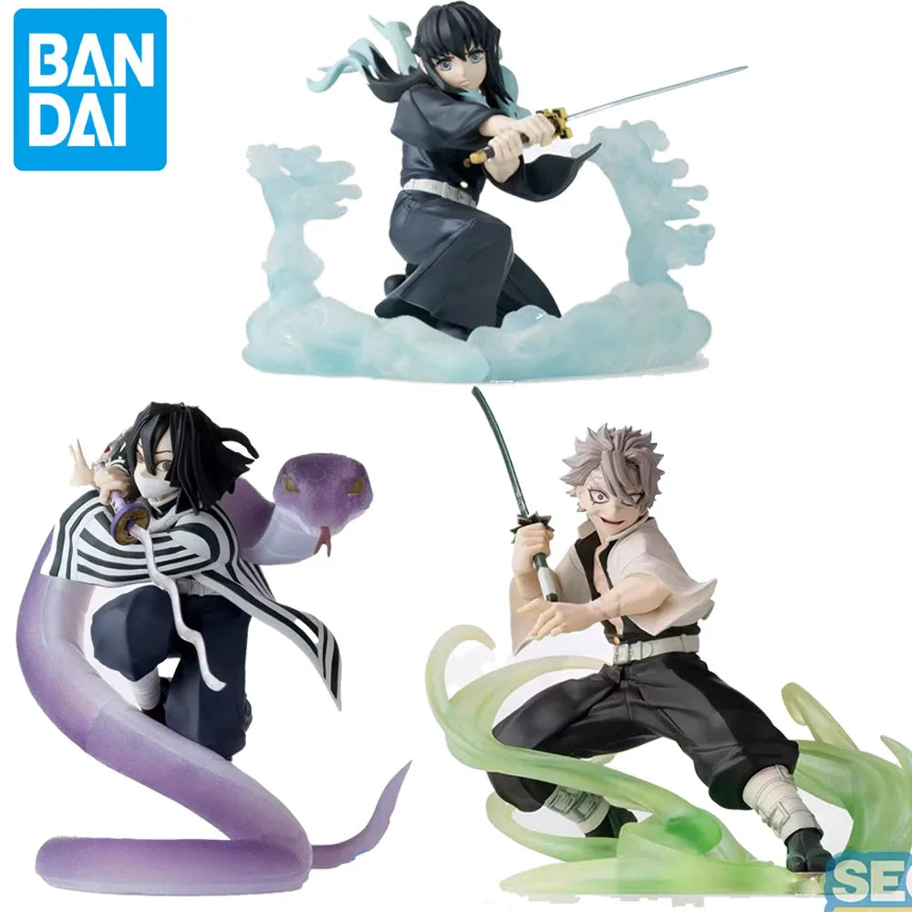 Kimetsu no Yaiba: Figuras oficiales Muichiro, Sanemi, Obanai [15cm]