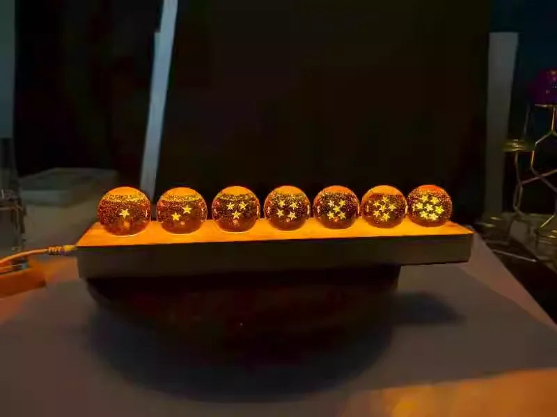 Genshin Impact: Set Bolas de Cristal LED 3D 7 Elementos