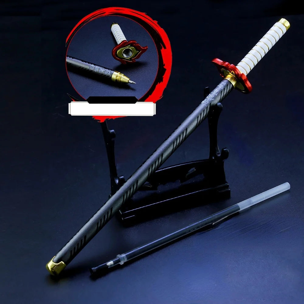 Kimetsu no Yaiba: Bolígrafos katana con soporte y vaina