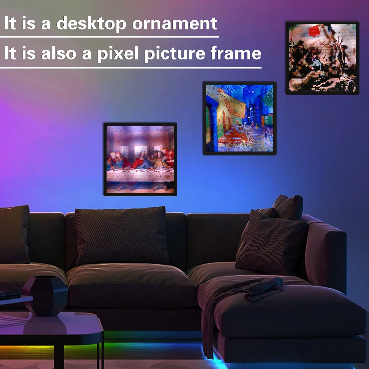 Pantalla Pixel: 64x64/ 32x32 RGB LED Panel Programable Pixel Art