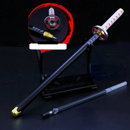 Kimetsu no Yaiba: Bolígrafos katana con soporte y vaina