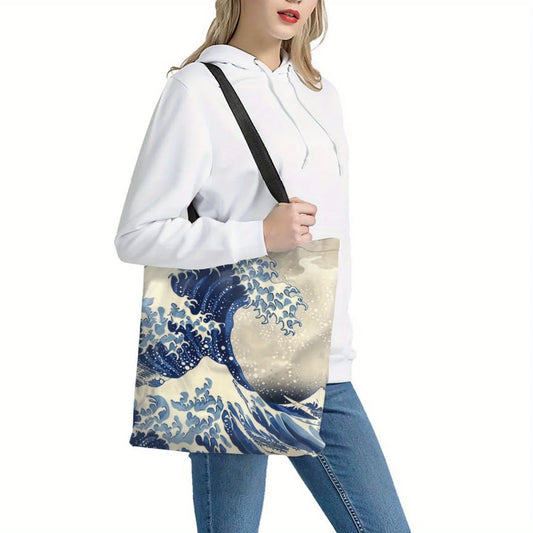 Tote Bag: Gran Ola de Kanagawa [40x40]