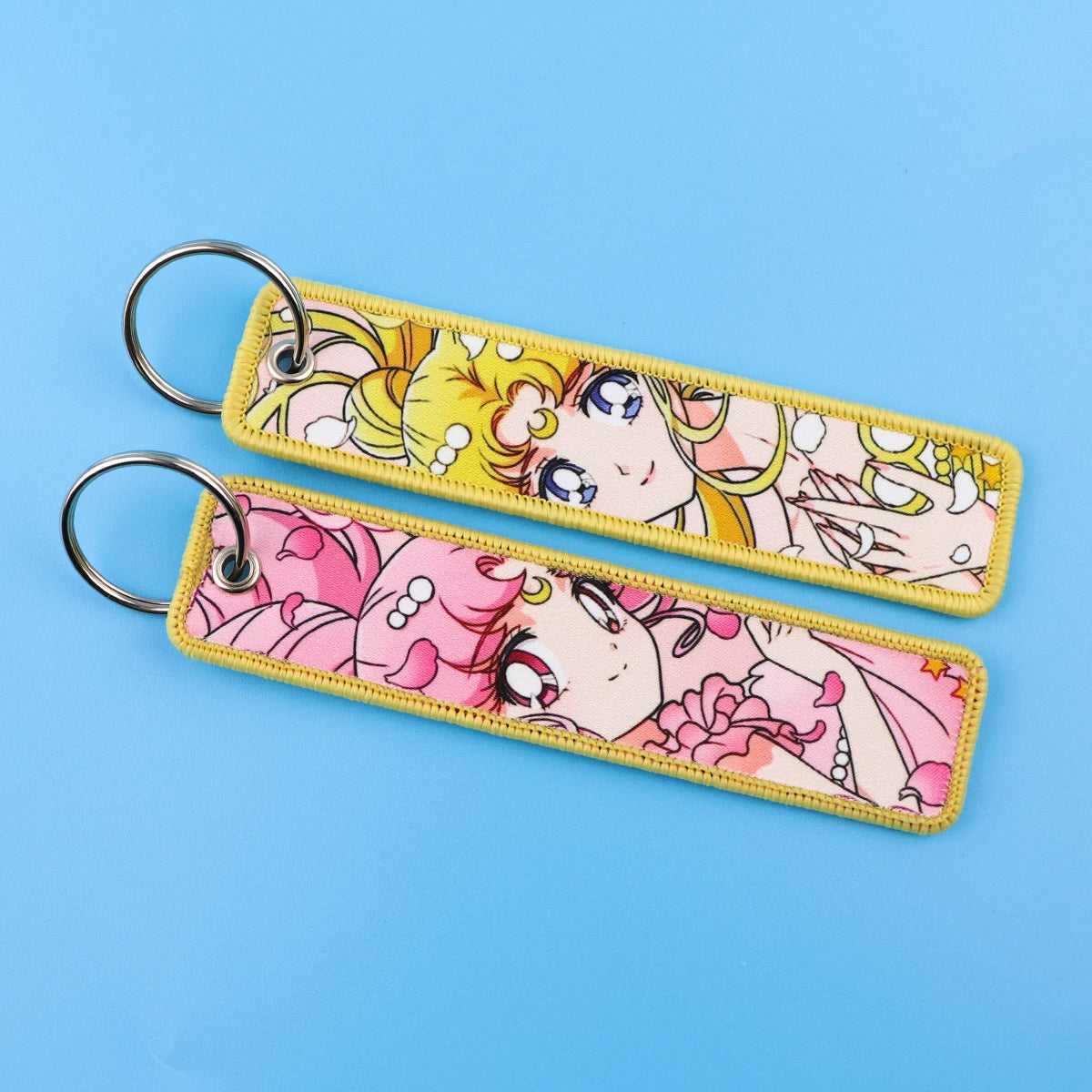 Sailor Moon: Llavero de tela Sailor Moon y Chibi Moon [3x13cm]