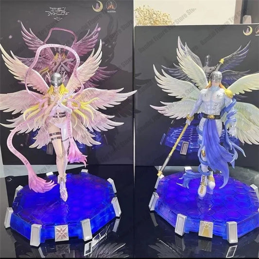 Digimon: Angewomon y Angemon Figuras con luz [30cm]